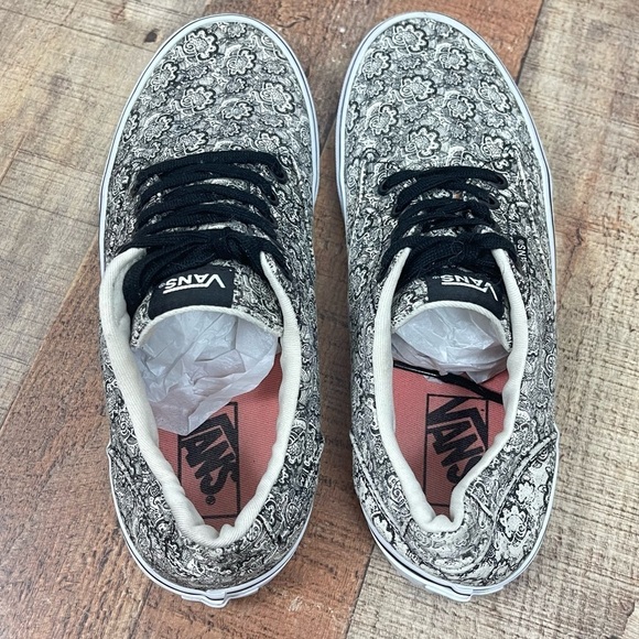 Vans Atwood Women's 8.5 Paisley Print Lace Low Top Sneakers Skate Skater - Picture 5 of 8